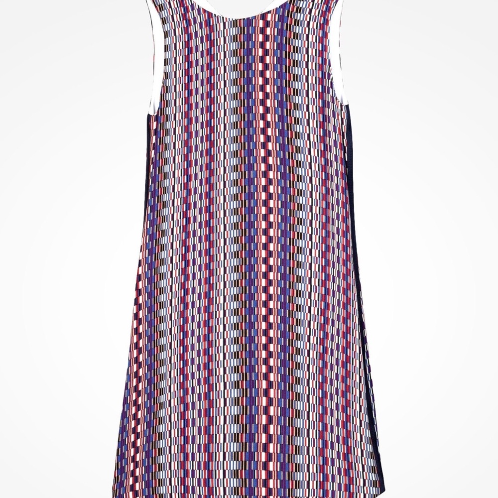 AX Armani Exchange Lined Multi-Colored Sleeveless Dress